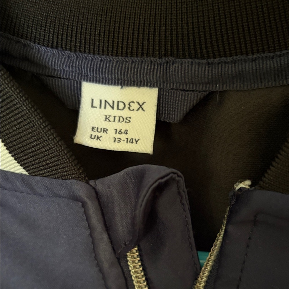 Navy & Cream Dragon Satin Bomber Jacket - Picture 2 of 7